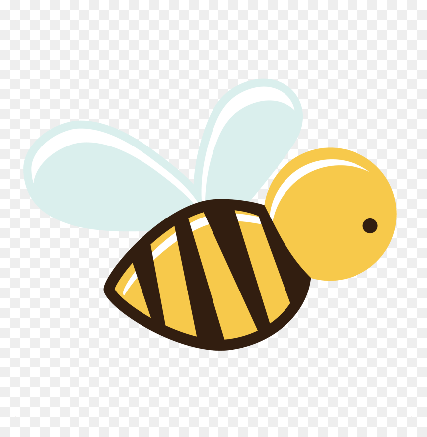 Transparent May Clip Art - Bee Clipart Transparent Background, HD Png Download - cartoon bee png