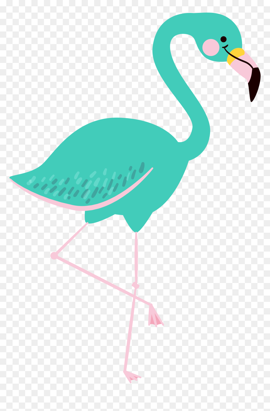 Transparent Cartoon Animal Png - Flamingo Cartoon Png, Png Download - cartoon animal png