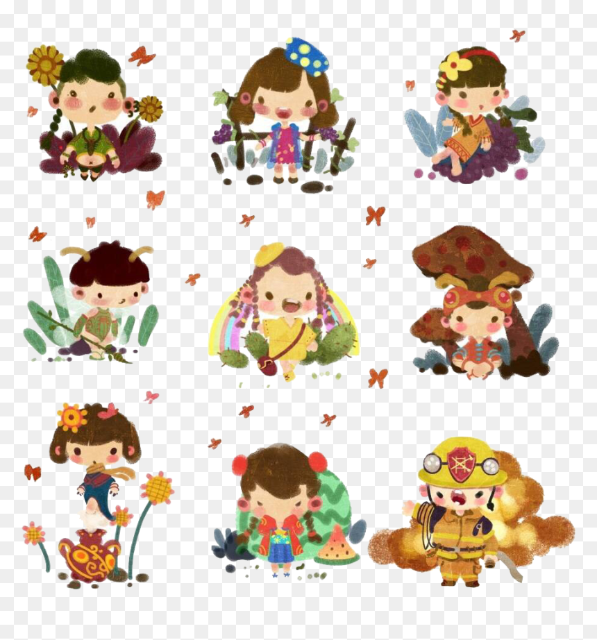 Children Cartoon Illustration Child Png Download Free - Illustration, Transparent Png - children clipart png