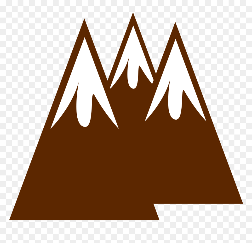 Onlinelabels Clip Art - Simple Clip Art Mountain, HD Png Download - mountain peak png