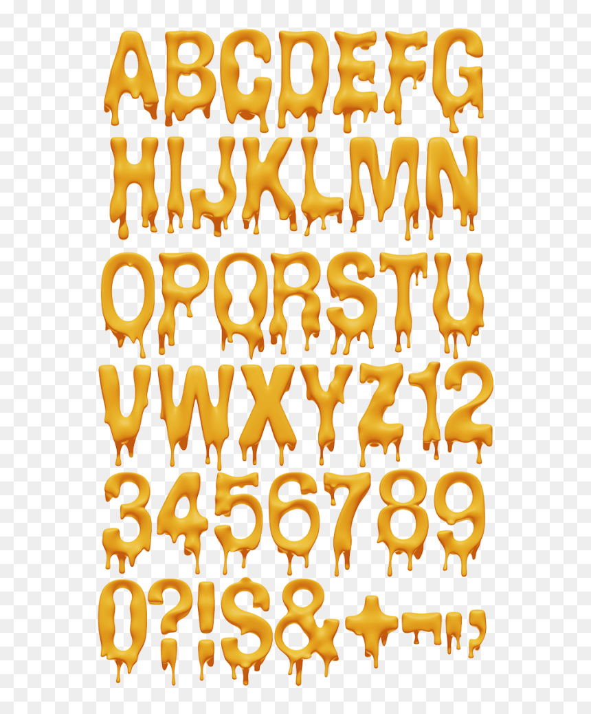 Melting Letter, HD Png Download - dripping honey png