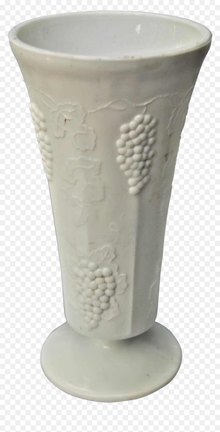 Vintage Colony Harvest Design Milk Glass Vase On Chairish - Vase, HD Png Download - milk glass png