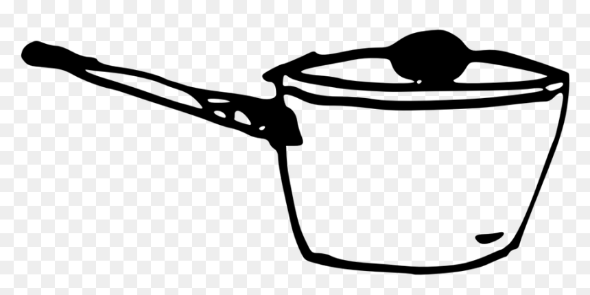 The Pots And Pans - Casserole Clipart Black And White, HD Png Download - pots and pans png
