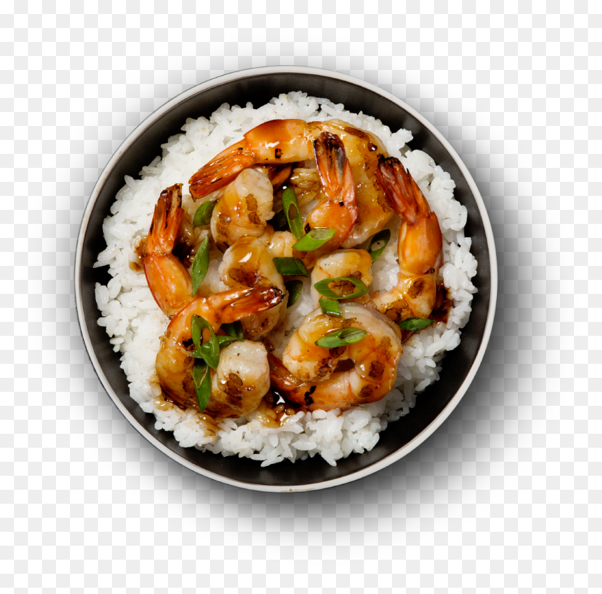 Shrimp Bowl - Waba Grill Shrimp Bowl, HD Png Download - bowl of rice png