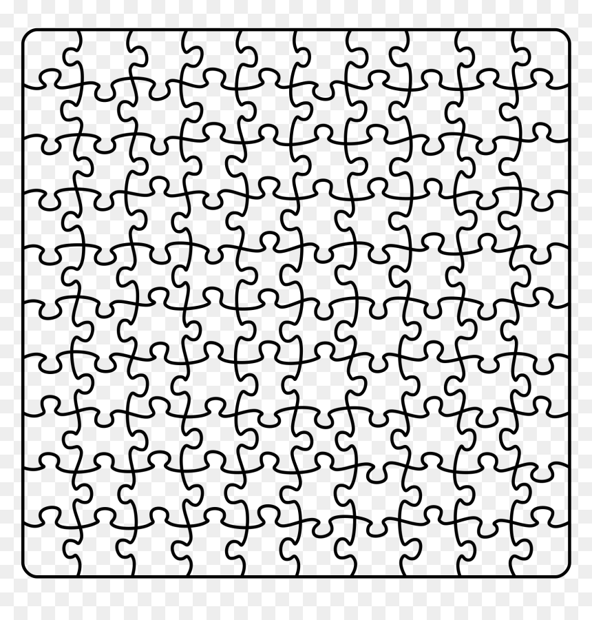 Jigsaw Puzzle A4 10 X 10 Clip Arts - Jigsaw Puzzle, HD Png Download - jigsaw puzzle png
