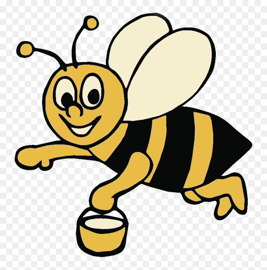 Forager Bee, HD Png Download - cartoon bee png