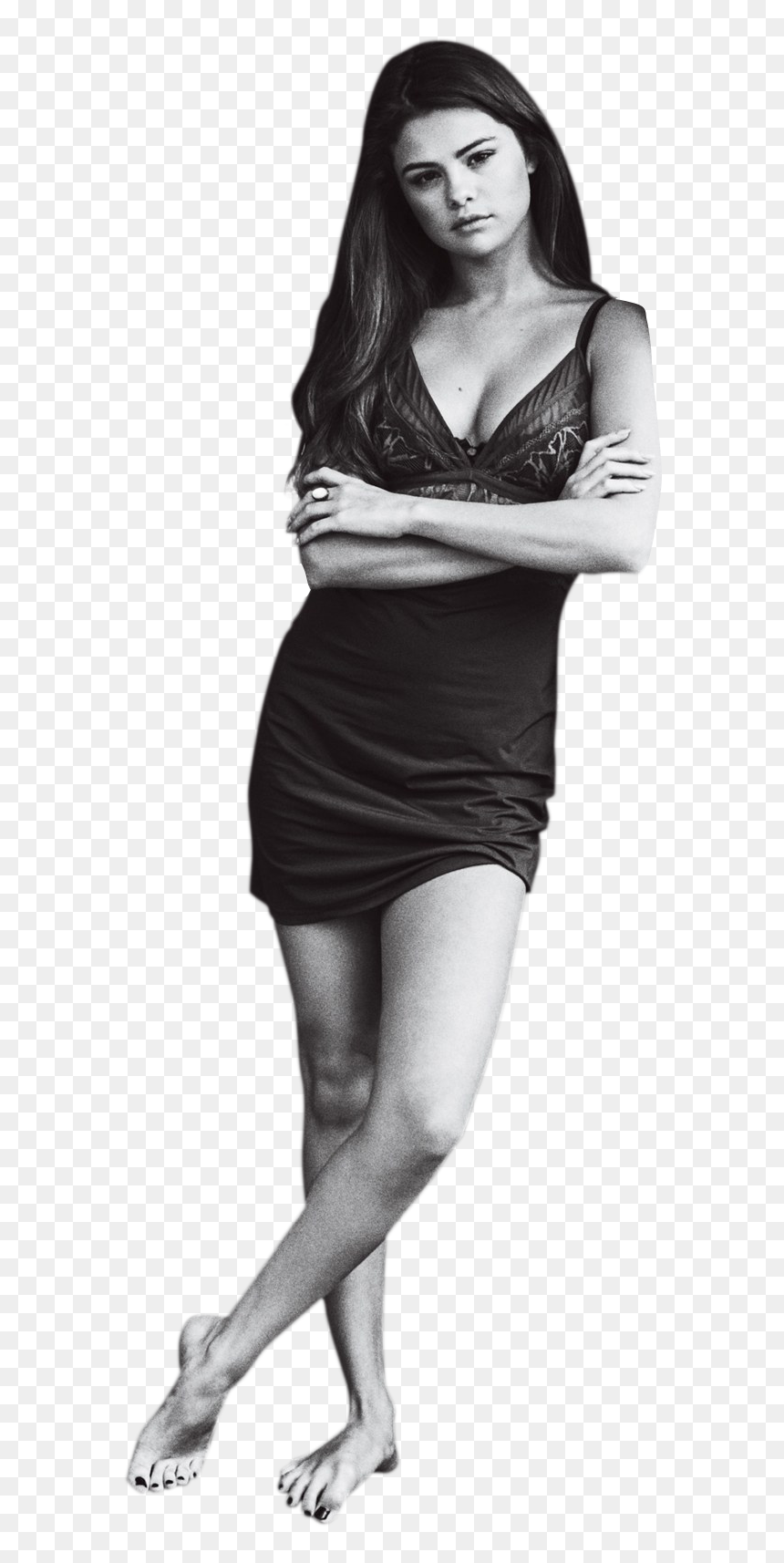 Selena Gomez Black And White - Transparent Background Selena Gomez Png, Png Download - selena gomez transparent png