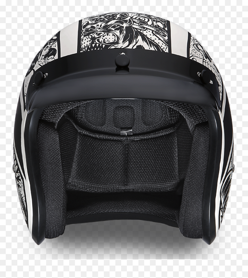 Dot Daytona Cruiser Graffiti Design Open Face Motorcycle - Motorcycle Helmet, HD Png Download - motorcycle helmet png