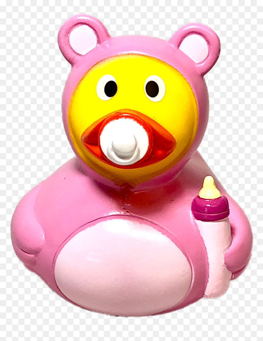 Baby Girl Rubber Duck - Rubber Duck, HD Png Download - baby toy png
