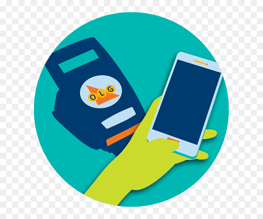 A Hand Is Holding A Mobile Phone Next To A Lottery, HD Png Download - hand holding cell phone png
