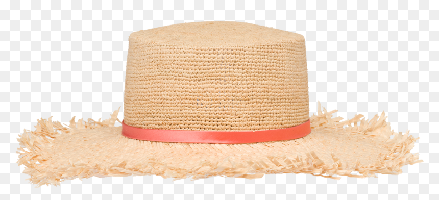 "prada Crocheted Raffia Hat 1" - Hay, HD Png Download - twine bow png
