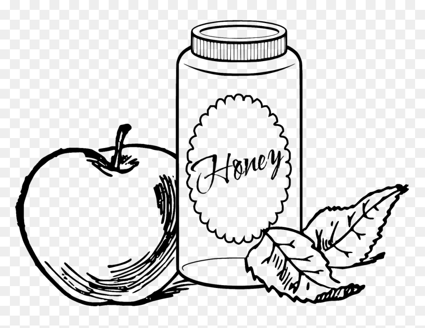 Celebrating Rosh Hashanah - Rosh Hashanah Apples Drawings, HD Png Download - rosh hashanah png