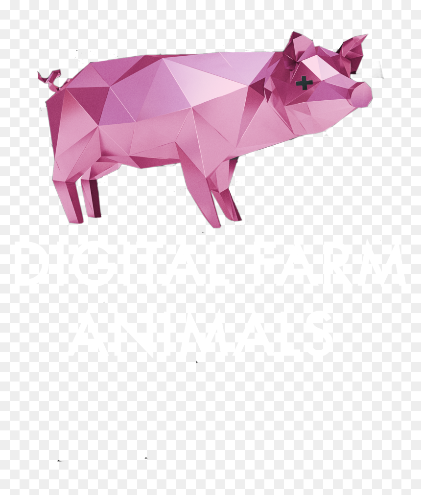 Digital Farm Animals - Origami, HD Png Download - farm animals png
