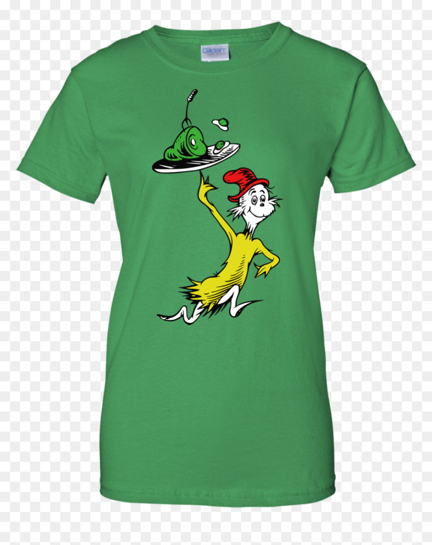 Green Egg And Ham Shirt, Youth Shirt - T-shirt, HD Png Download - green eggs and ham png
