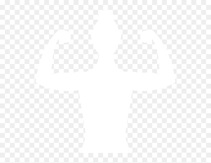 Grow-muscle - Silhouette, HD Png Download - muscle arms png