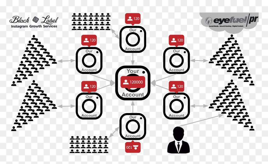 Instagram Growth Black, HD Png Download - instagram png black