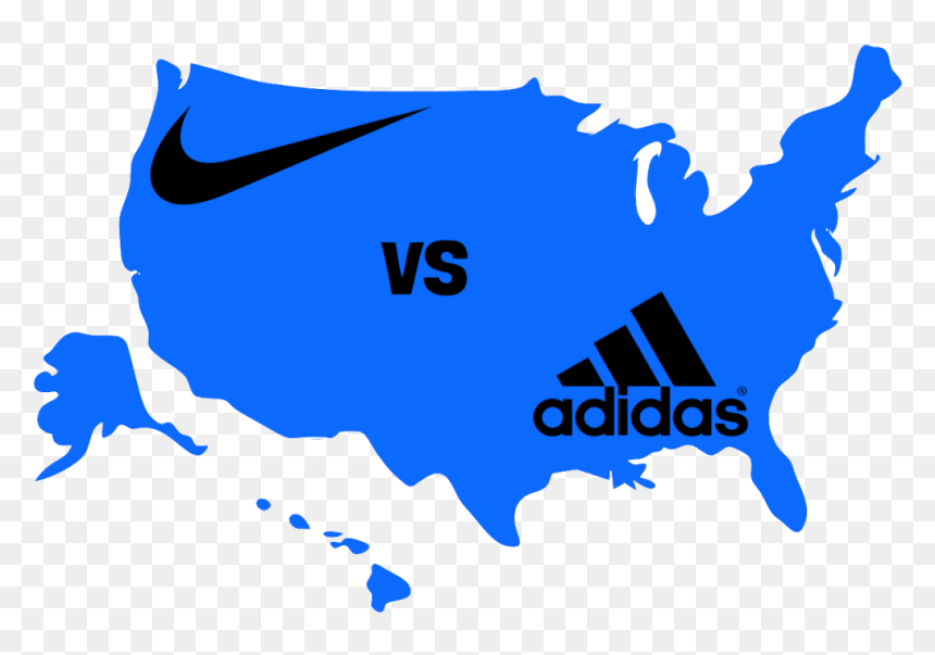 Usa Map Clipart, HD Png Download - addidas png