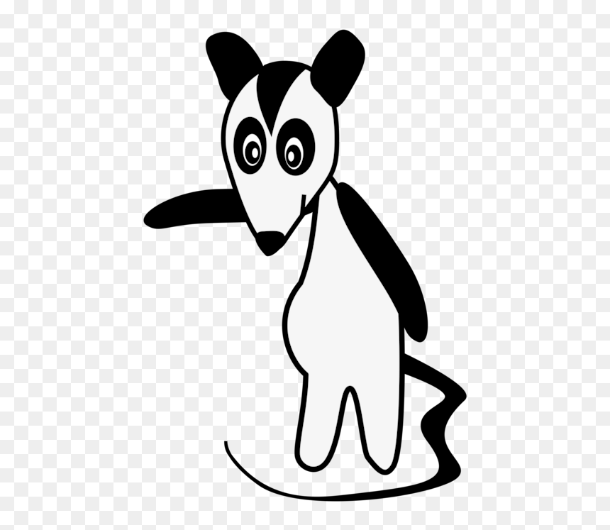 Monochrome - Sarue Desenho, HD Png Download - opossum png