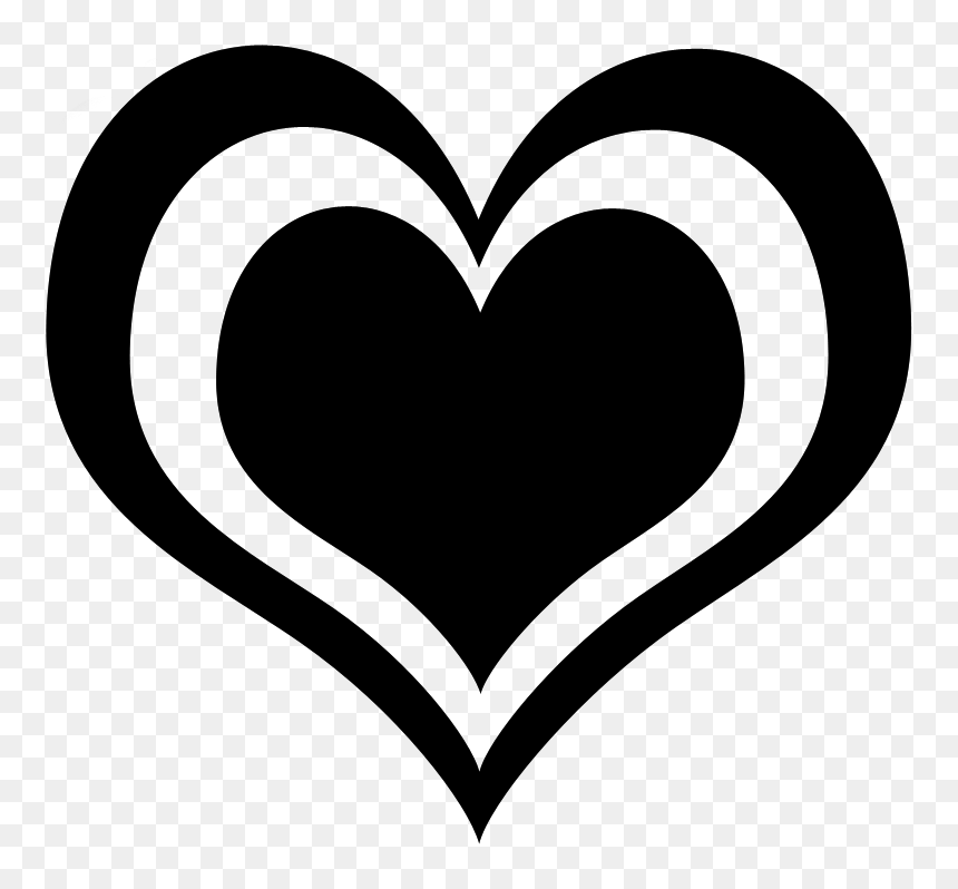 Black Hearts Png - Heart Decasl, Transparent Png - black hearts png