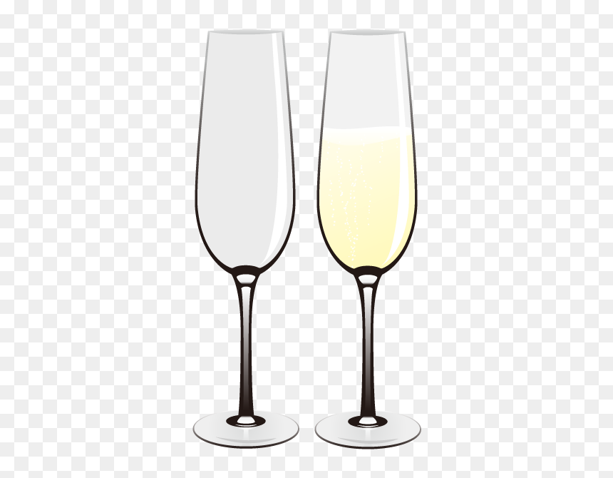 Champagne Glass Wine Glass - Wine Glass, HD Png Download - wine glass vector png