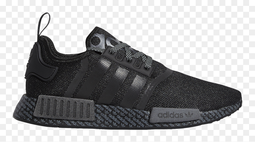 Adidas Originals Nmd R1 Black Night Metallic Black, HD Png Download - addidas png