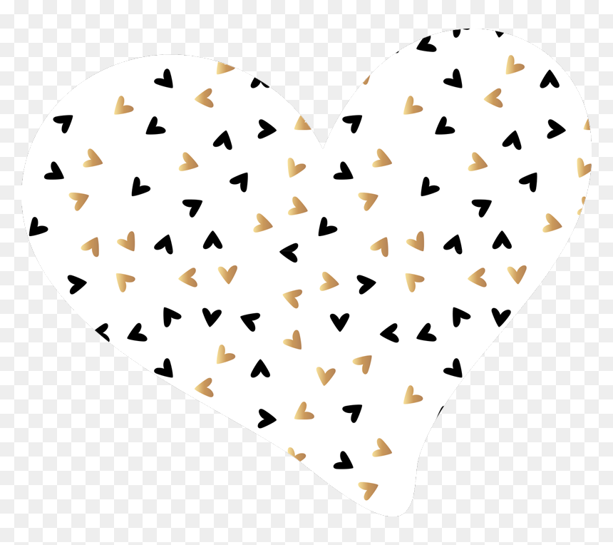 Golden And Black Hearts Minimal Vinyl Carpet, HD Png Download - black hearts png