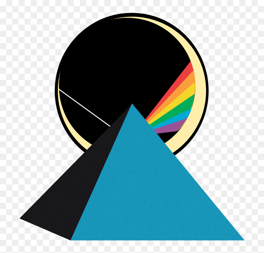 Triangle, HD Png Download - dark side of the moon png