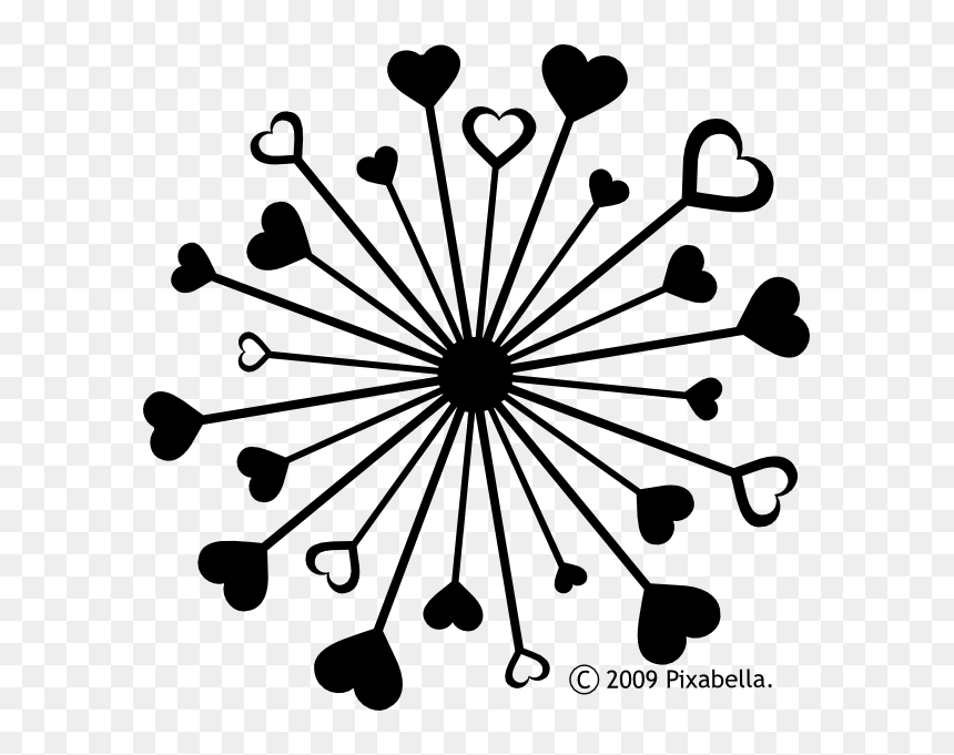 Black And White Hearts, HD Png Download - black hearts png