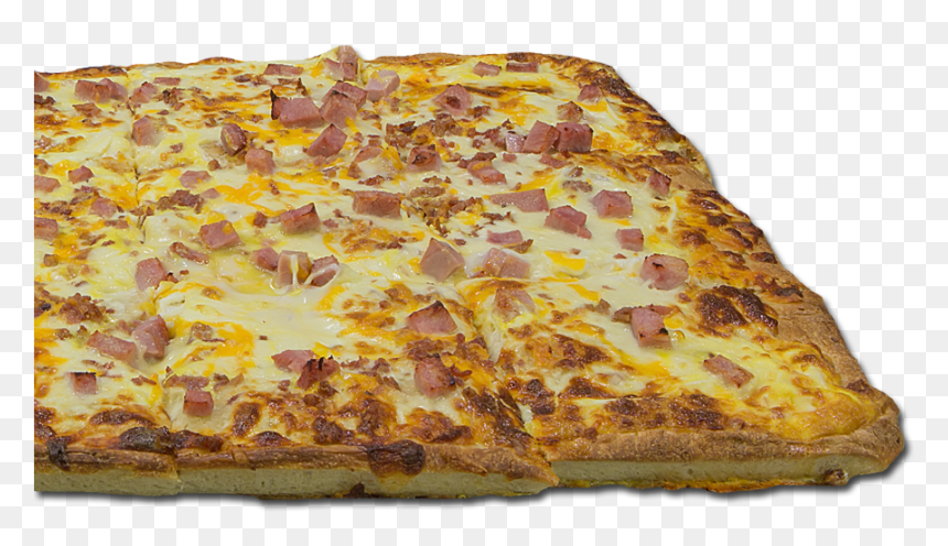 Breakfast Pizza With Ham, Bacon And Eggs - Quiche, HD Png Download - bacon and eggs png