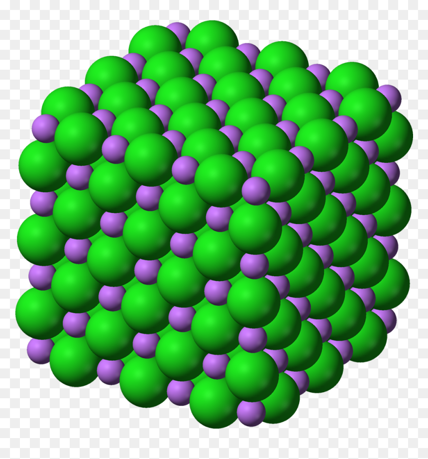 Lithium Chloride Model, HD Png Download - molecules png