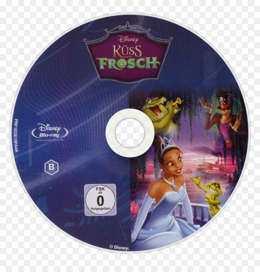 The Princess And The Frog Bluray Disc Image - Princess And The Frog Blu Ray Dvd, HD Png Download - princess and the frog png