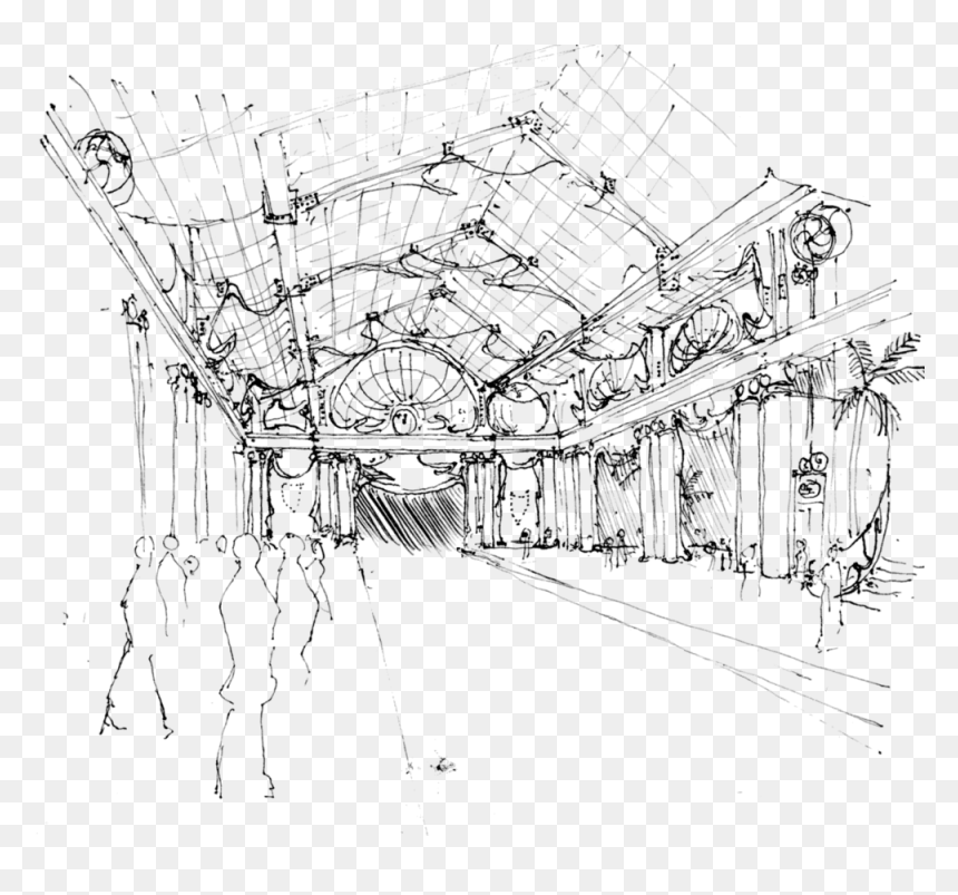 Picture1 - Art Nouveau Architecture Sketches, HD Png Download - art nouveau png