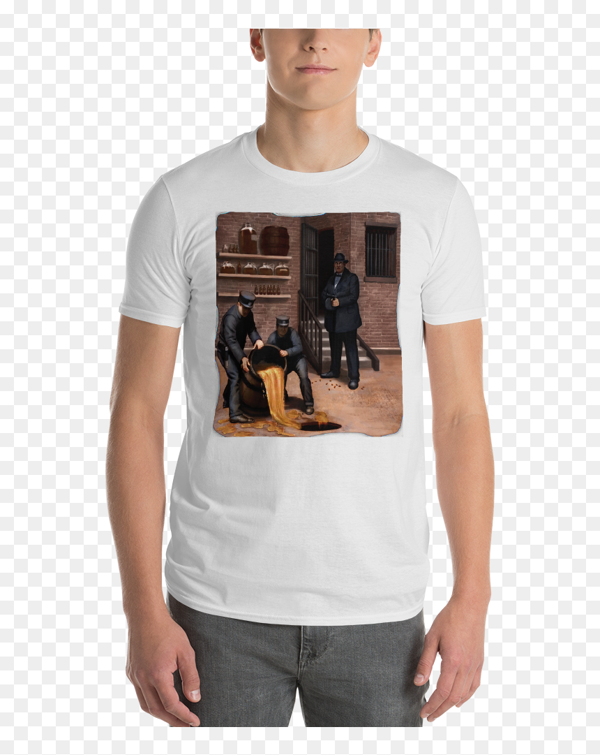 Short Sleeve T Shirt Alcohol Mobster - T-shirt, HD Png Download - mobster png
