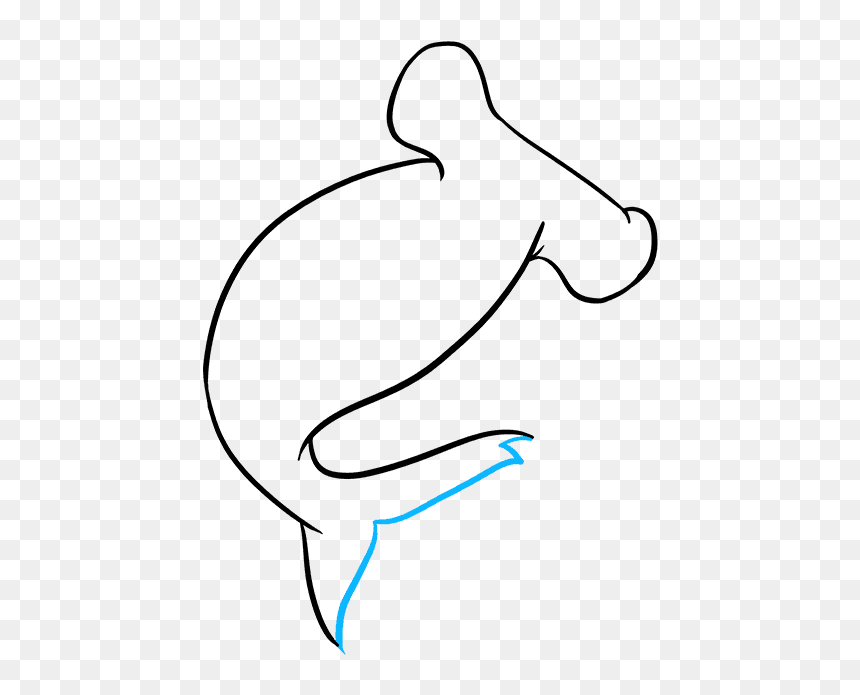How To Draw Hammerhead Shark - Drawing, HD Png Download - hammerhead shark png
