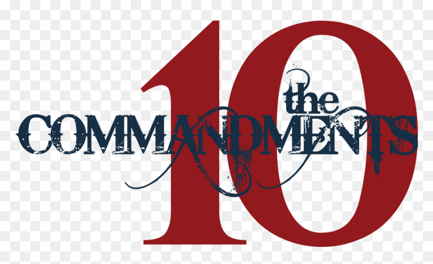 The 10 Commandments Of Great Worship Team Members - Ten Commandments Word Art, HD Png Download - ten commandments png