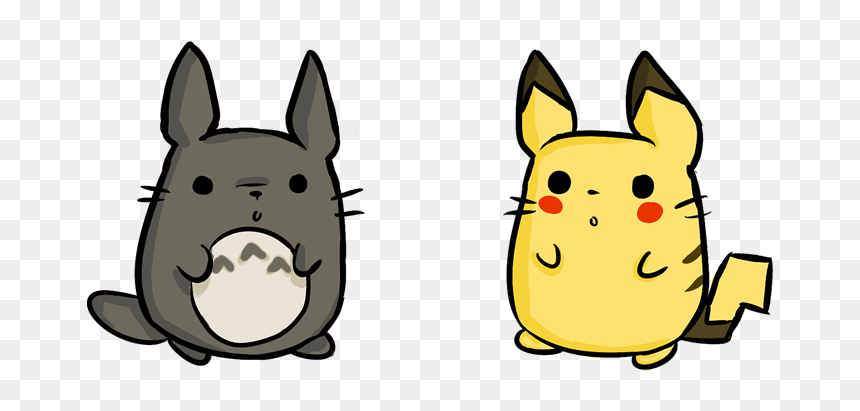 Totoro, Meet Pikachu Pikachu Totoro D T O T O R O And - Totoro And Pikachu, HD Png Download - totoro icon png
