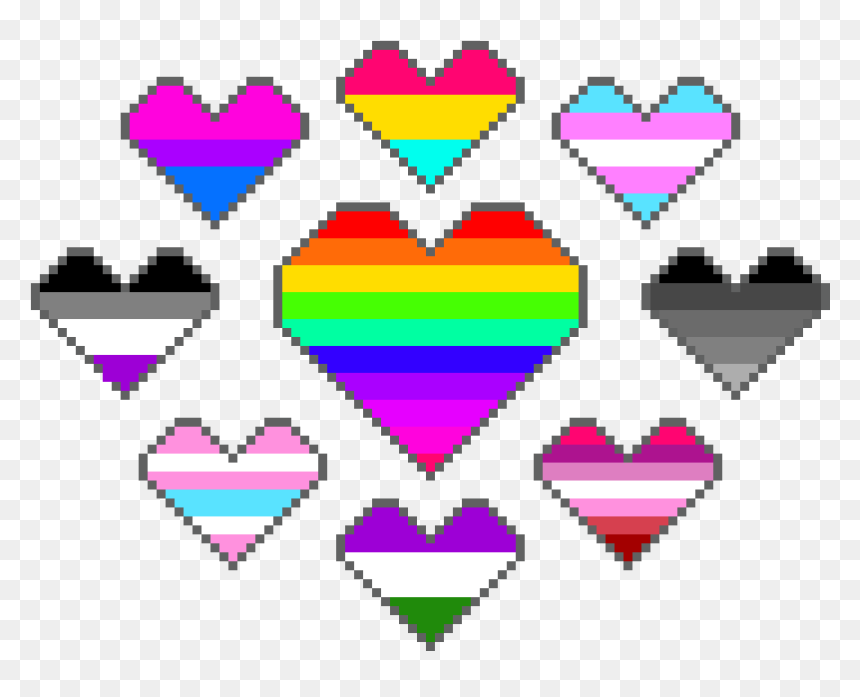 Emblem, HD Png Download - pixel hearts png