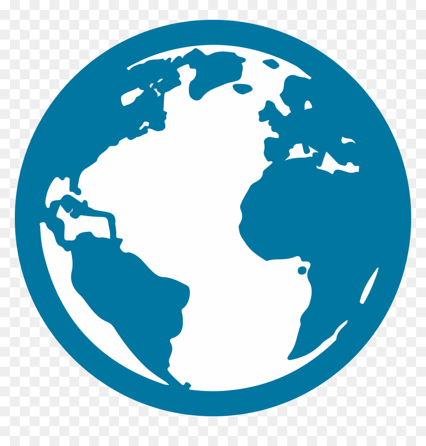 Black And White Globe Icon , Png Download - World Icon Png, Transparent Png - vision icon png