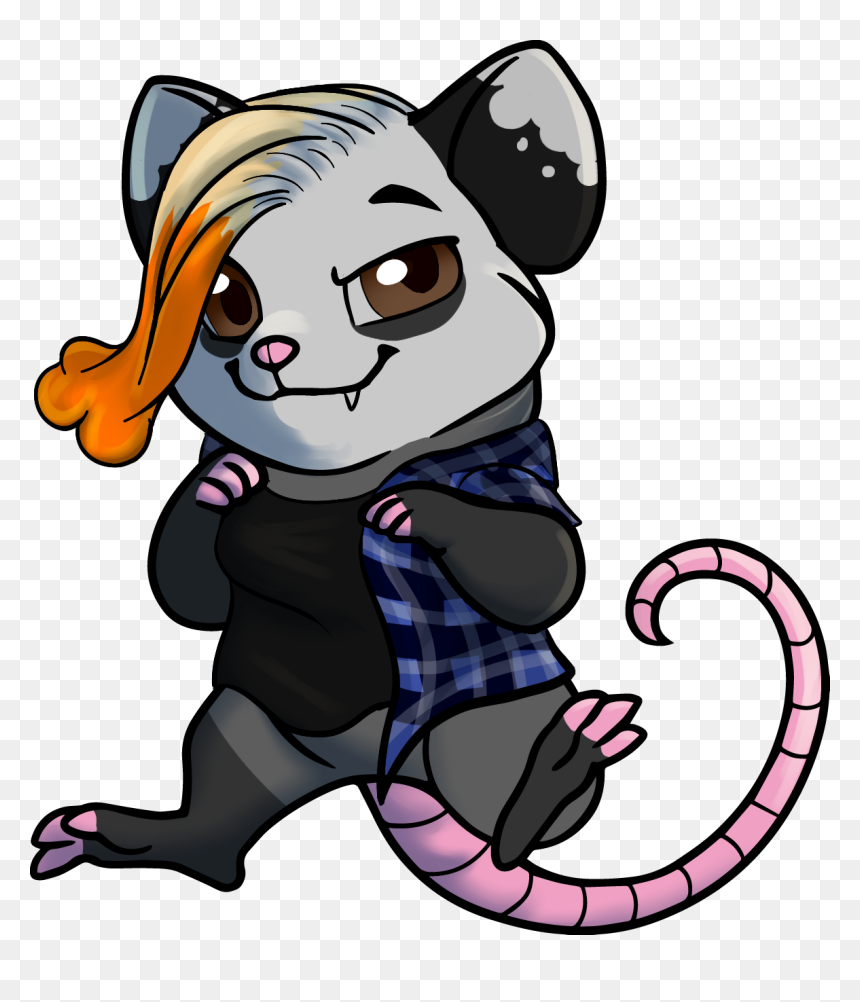 Tumblr Otz10msl9e1ur3k6wo1 - Cartoon, HD Png Download - opossum png