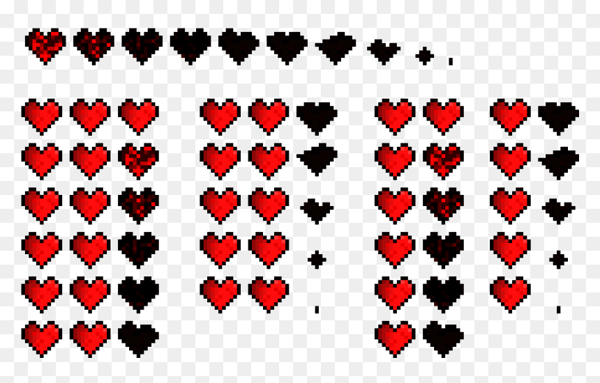 Heart, HD Png Download - pixel hearts png