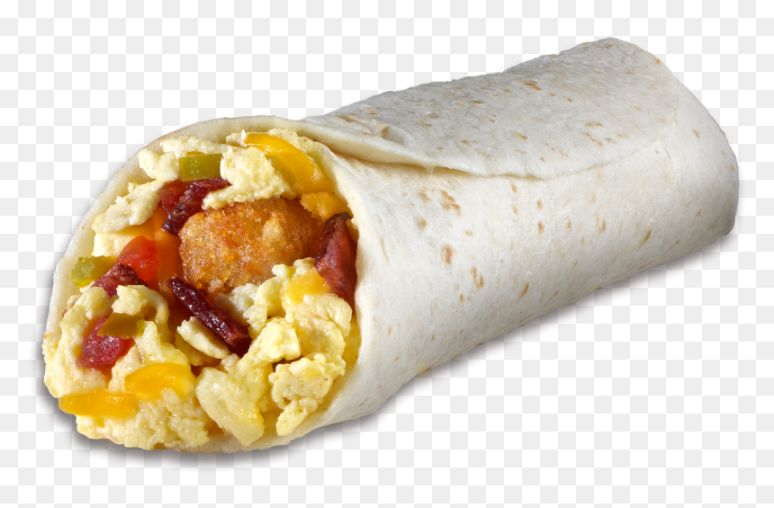 Breakfast Burrito Png, Transparent Png - bacon and eggs png