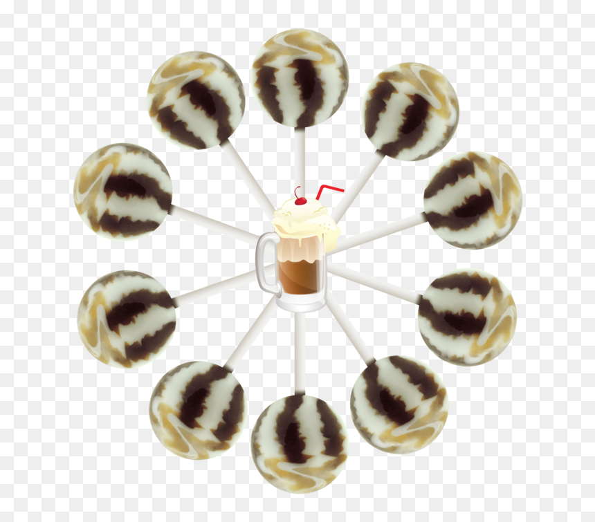 Root Beer Float Cream Swirl Lollipop Bag - Lollipop Raspberry, HD Png Download - root beer float png