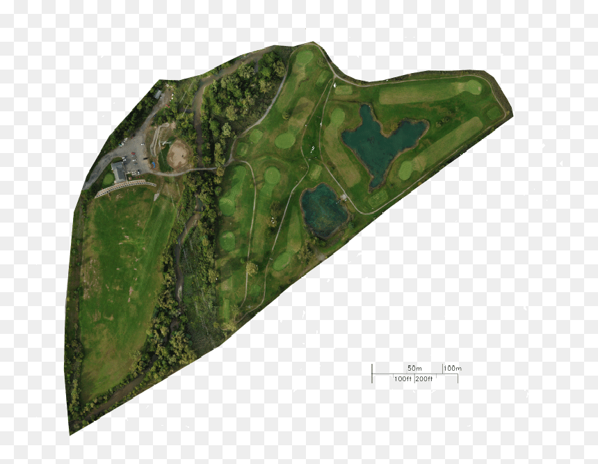 Orthomosaic Golf Course, HD Png Download - aerial tree png