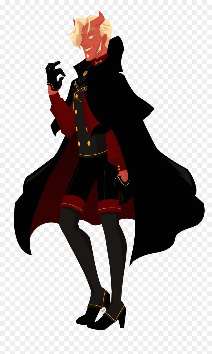 An Older Oc Of Mine Reimagined Into A Tiefling Warlock - Fiend Half Elf Warlock, HD Png Download - warlock png