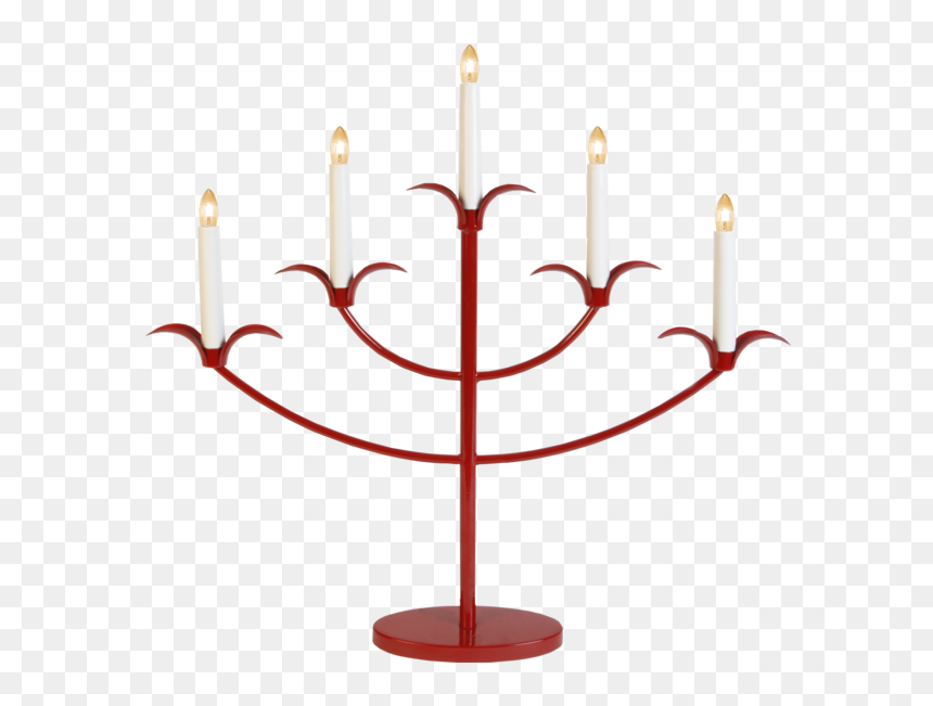 Star Metal 5-light Tilpi Candlestick, Red , Png Download - Ljusstake Tilpi Svart, Transparent Png - candlestick png