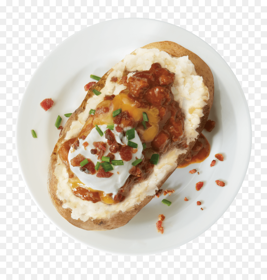 Chili Stuffed Baked Potato - Texas Toast, HD Png Download - baked potato png