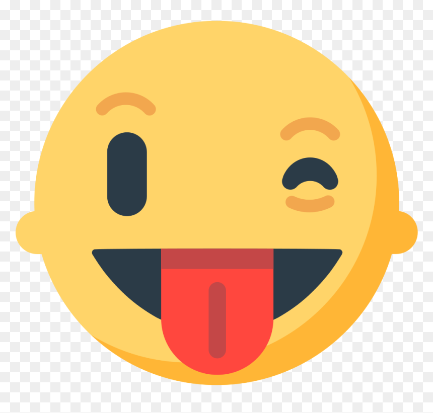 Emoji Emoticon Wink Tongue Smiley - Winking Face With Tongue, HD Png Download - single emoji png