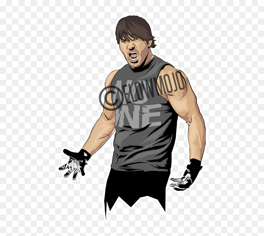 Boozy Mojo On Twitter - Aj Styles Fan Art, HD Png Download - dean ambrose logo png