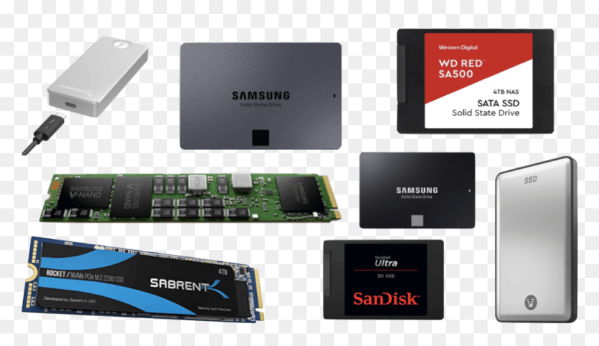 Best 4tb Ssd - Random-access Memory, HD Png Download - ssd png