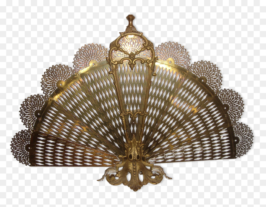 Firewall Brass Louis Xvi Model Peacock Tail - Optical Illusion Spray Stencil, HD Png Download - peacock tail png